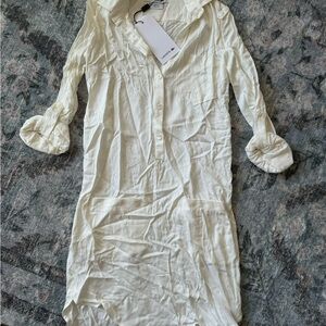 Vintage Lacoste NWT Button-Up Shirt Dress - Size 0 / Size 32